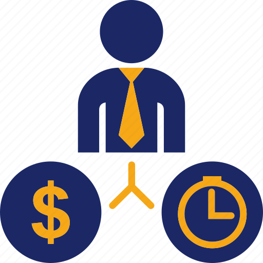 Business, man, money, time, clock, currency, payment icon - Download on Iconfinder