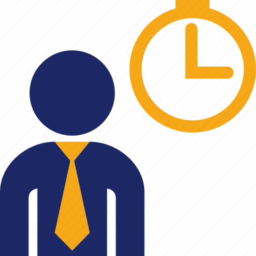 Clock, executive, hour, man, time, male, schedule icon - Download on Iconfinder