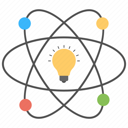 Bulb in atom, innovation, inspiration, potential, scientific idea icon - Download on Iconfinder