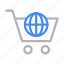 cart, ecommerce, global, shopping, trolley 