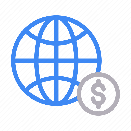 Browser, dollar, global, online, world icon - Download on Iconfinder