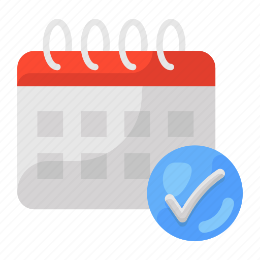 Approve, calendar, approve calendar, approve appointment, check appointment, verified schedule, meeting appointment icon - Download on Iconfinder