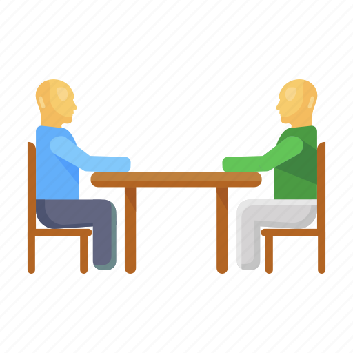 Business, meeting, business meeting, business conversation, business talk, business negotiation, business discussion icon - Download on Iconfinder