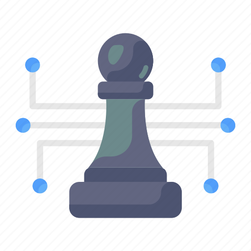 Digital, strategy, digital strategy, digital plan, digital chess, digital pawn, strategy network icon - Download on Iconfinder