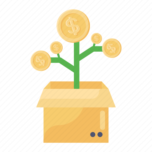 Dollar, plant, currency, cash, coin icon - Download on Iconfinder