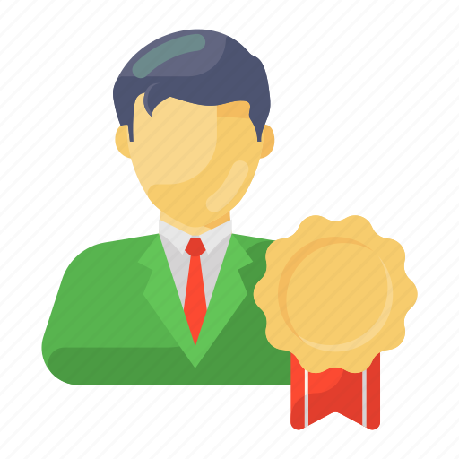 Employee, award, best employee, employee award, employee reward, employee achievement, executive employee icon - Download on Iconfinder