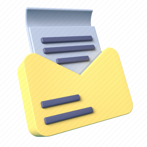 Email, mail, message, communication 3D illustration - Download on Iconfinder