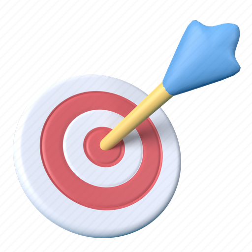 Target, goal, aim, focus, arrow 3D illustration - Download on Iconfinder