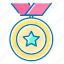 achievement, award, medal, victory 