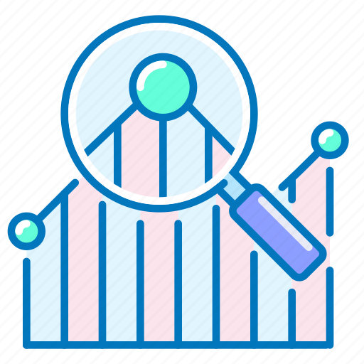 Business, analytics, analysis, graph, magnifier icon - Download on Iconfinder