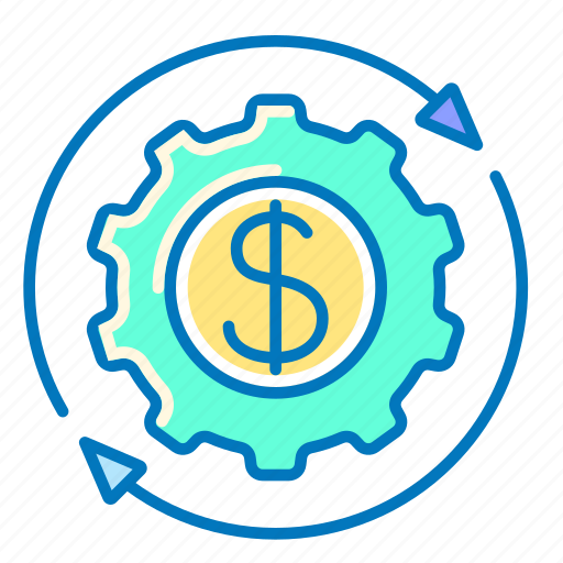 Business, finance, financial, management, dollar, gear icon - Download on Iconfinder