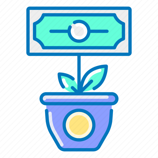 Business, investment, dollar, plant, pot icon - Download on Iconfinder