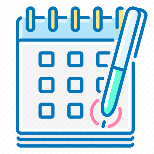 Planning, calendar, pen icon - Download on Iconfinder