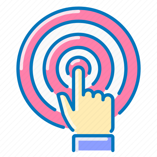Business, target, targeting, finger, hand icon - Download on Iconfinder