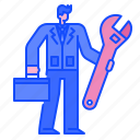 maintenance, businessman, worker, professional, service, management, equipment 