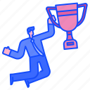 success, business, businessman, strategic, strategy, reward, trophy 