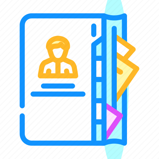 Ontacts, notebook, business, manager, management, product icon - Download on Iconfinder