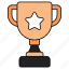 star trophy, award, reward, achievement, star triumph 