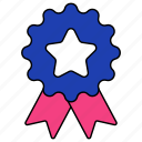 star badge, quality badge, ranking badge, achievement, ribbon badge