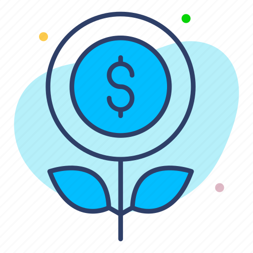 Growth, investment, dollar, money, plant icon - Download on Iconfinder