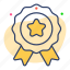 badge, star, ribbon, award, rating 