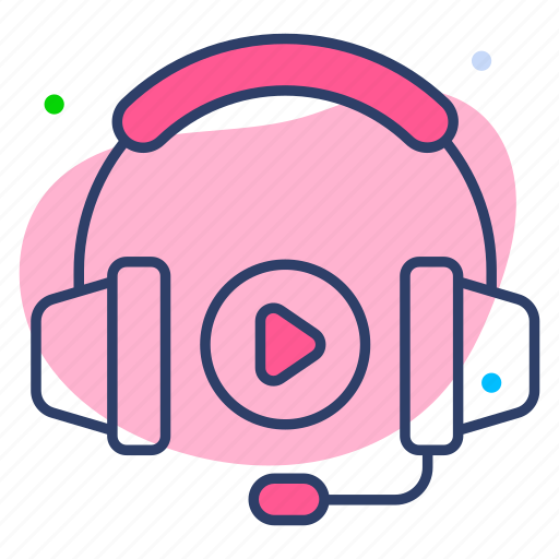 Headphone, customer service, headset, video, help icon - Download on Iconfinder