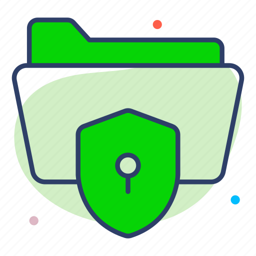Data security, folder, protection, shield, secure icon - Download on Iconfinder