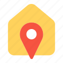 home, location, home address, pointer, navigation, property location, destination