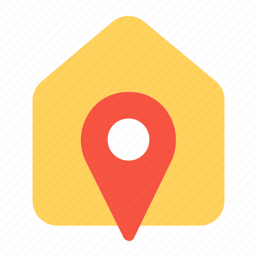 Home, location, home address, pointer, navigation, property location, destination icon - Download on Iconfinder