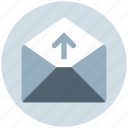 envelope, letter, mail, message, open envelope, send