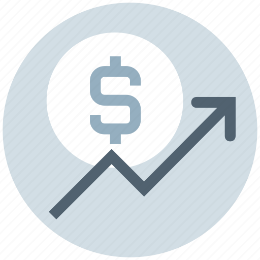 Business, dollar coin, growth, investment, profit, progress, up icon - Download on Iconfinder