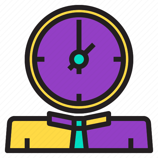 Career, communication, head, man, person, team, time icon - Download on Iconfinder