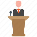 conference, presentation, speech