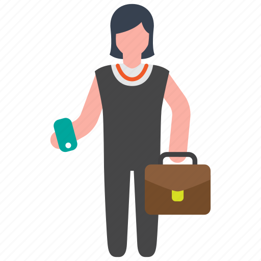 Briefcase, business, businesswoman icon - Download on Iconfinder