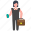 briefcase, business, businesswoman 