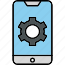 mobile, settings, device, gear, optimization, options, phone