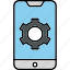 mobile, settings, device, gear, optimization, options, phone 