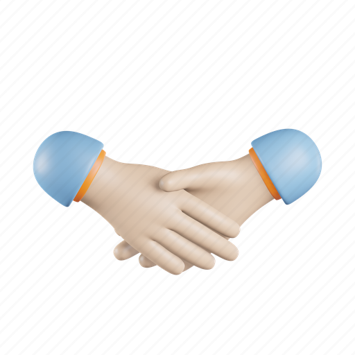 Handshake, contract, hand, partnership, meeting, agreement, cooperation 3D illustration - Download on Iconfinder