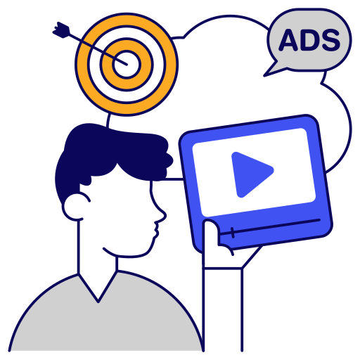 Cloud, video, target, online, streaming, play, media icon - Download on Iconfinder