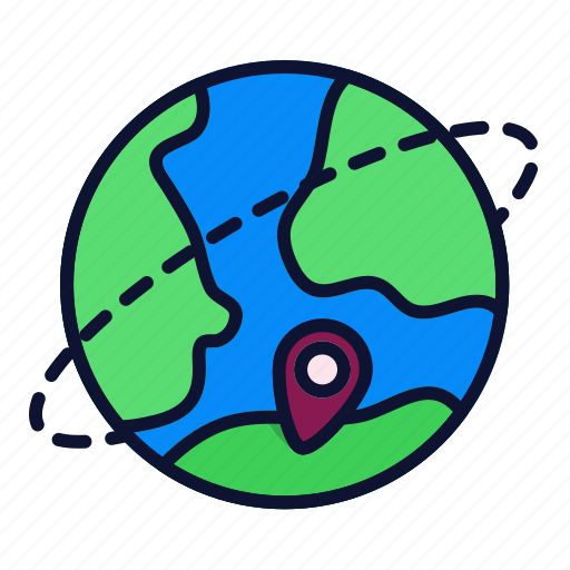 World, location, pin, connection, network icon - Download on Iconfinder