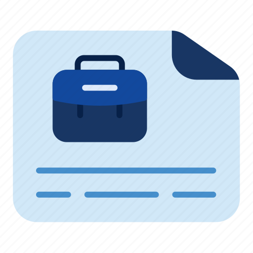 Job, document, resume, work, cv, business icon - Download on Iconfinder