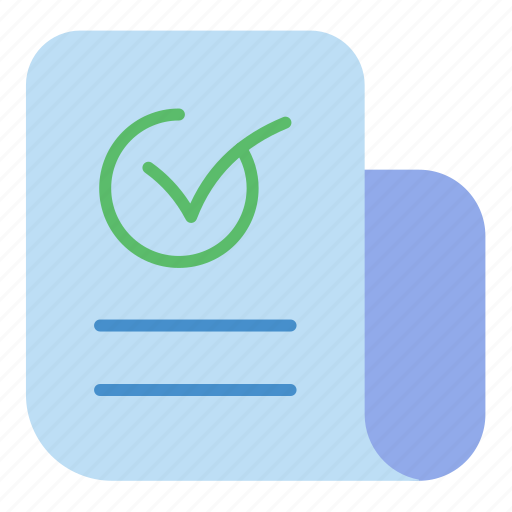 Document, approval, business, paper, mark icon - Download on Iconfinder