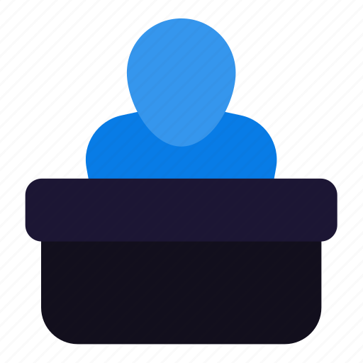 Pulpit, people, meeting, journalist icon - Download on Iconfinder
