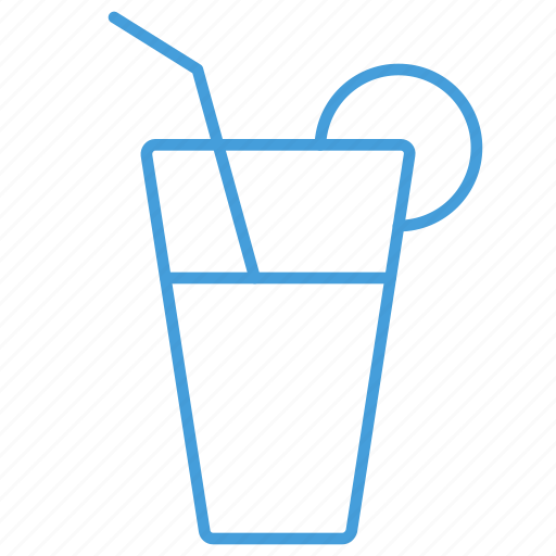 Drink, ice, juice, orange, outline, ui icon - Download on Iconfinder