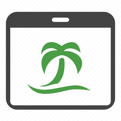 Travel, tree, vacation, palm, calendar, holiday, tourism icon - Download on Iconfinder