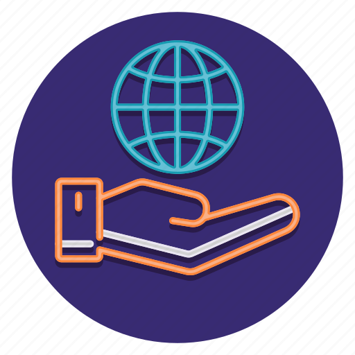 Csr, globe, hand, world icon - Download on Iconfinder