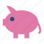 money box, money, pig icon 