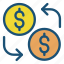 business growth, coins, money, profit icon 