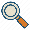 magnifier, search, zoom icon