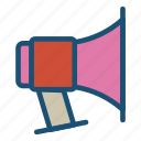 megaphone, talk, volume icon 